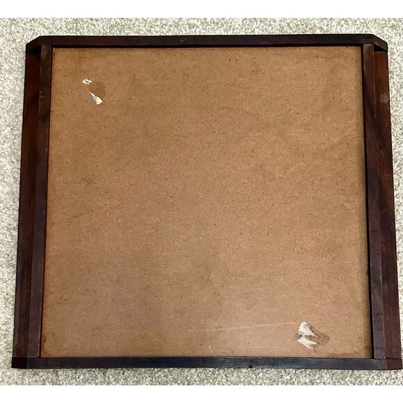 Vintage Midcentury Porcelain Fruit Trivet Tray Board Kitchen Heavy Duty Footed - Picture 6 of 6